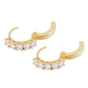 Boucles d'oreilles en argent sterling 925 Offre Spéciale or jaune 18 carats pour hommes bijoux Hip Hop - Product Image 3
