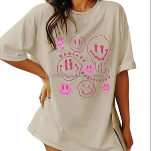 T-shirt décontracté unisexe à épaules tombantes 100% coton Long Waseem Impex High Street Design Solid Pattern Jersey Fabric - Product Image 2