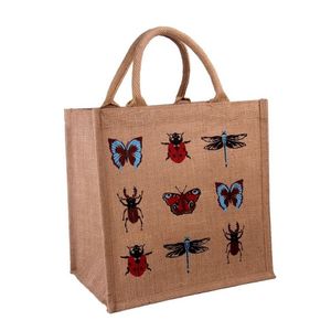 Petits sacs en jute écologiques, réutilisables et élégants sacs à provisions en jute naturel de qualité supérieure pour un usage quotidien - Product Image 3