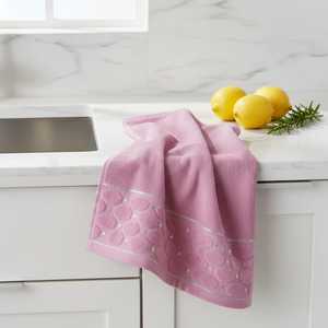Lot de serviettes de cuisine 100 % coton turc à séchage rapide, 30x50cm, 550 GSM, motif velours absorbant, fabriqué en Turquie - Product Image 4