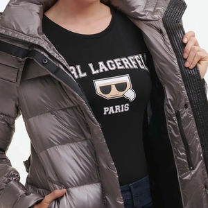 Conceptions personnalisées 2023 hiver femmes fermeture éclair doudoune Street Style mode femmes décontracté doudoune - Product Image 4