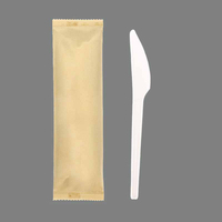 Ensemble de couverts jetables en CPLA de 6 pouces, fourchette, cuillère, couteau, compostables, écologiques, pour la restauration