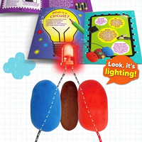 Kit de Ciencia de Circuitos de Arcilla Conductora EPT DIY, Juguete Educativo STEM Montessori para Experimentos de Física para Niños de 8 a 12 Años