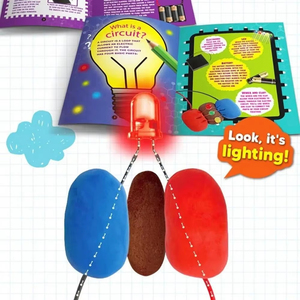 Kit de Ciencia de Circuitos de Arcilla Conductora EPT DIY, Juguete Educativo STEM Montessori para Experimentos de Física para Niños de 8 a 12 Años - Product Image 5