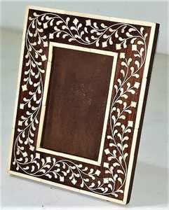 Resina con incrustaciones de hueso de alta calidad con marco de fotos Mdf en los marcos de fotos Marcos de fotos de hueso Resina Mejor precio de fábrica - Product Image 3