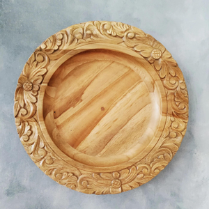 Assiette de présentation de mariage en porcelaine sculptée à la main, design exquis, luxe, écologique, pour événements de location – Vente chaude - Product Image 3