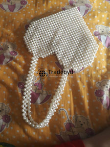 Luxe perle pochette sac de soirée sac à main de mariée à la main fête porter accessoire de créateur pour les femmes Tradebyd - Product Image 4