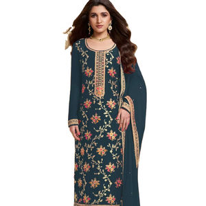 Colección de Salwar Kameez de Seda Banarasi India para Ocasiones Especiales, Diseño de Éxito 2026, Listo para Usar, en los Mejores Tonos y con Gran Brillo, Precio Bajo - Product Image 1