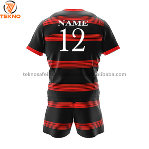 Uniforme Rugby 2025 de haute qualité à bas prix respirant séchage rapide Logo personnalisé manches courtes sublimation uniforme Rugby OEM - Product Image 6