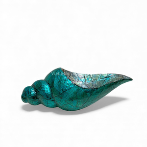 Sculpture d'escargot en nacre, design Art Déco, origine vietnamienne, pour décoration intérieure naturelle et présentation artistique - Product Image 2