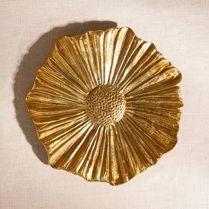 Vente en gros Plateau de fleurs élégant en métal doré pour restaurant, hôtel, mariage, maison - Product Image 2
