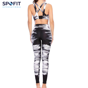 Conjunto de Yoga Sublimado para Mujer, Tendencia Top 2026, Nueva Llegada, Transpirable, Ligero, 2 Piezas, Sin Mangas, Cintura Elástica, Logotipo Personalizado - Product Image 4