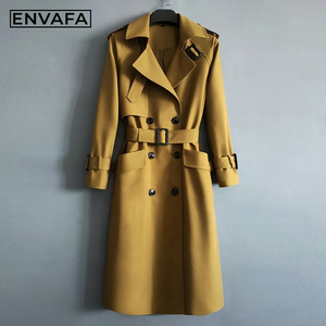 Gabardina Cortavientos Personalizada para Mujer, Nueva Gabardina con Mangas Raglán, Holgada y Ligera, Estilo Elegante - Product Image 3