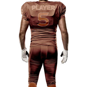 2025 ensemble de Football américain personnalisé respirant Polyester Durable rembourré maillot et pantalon avant Logo en gros pour les Sports d'équipe - Product Image 2