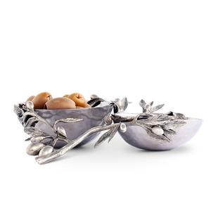 Plateau de service en aluminium moulé or poli dernière conception feuille en métal avec Double compartiment - Product Image 4