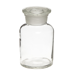 Flacon à réactifs en verre borosilicate transparent 500 ml avec bouchon en verre - Product Image 1