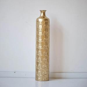 Jarrón Simple negro con detalles dorados, perfecto para dormitorio, escritorio de estudio, sala de estar, salón y regalo creativo o uso decorativo - Product Image 2