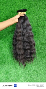 ผมหยักศกแบบเรมี่ผมคน100% ผมชาวอินเดียบริสุทธิ์ผมเรมี่ช่อเดียวทอผมบริสุทธิ์สีดำ - Product Image 3