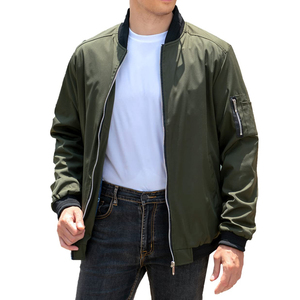 Offre Spéciale Slim Fit vêtements d'extérieur hommes vêtements Bomber Satin saison d'hiver veste impression personnalisée Logo hommes Satin veste pour tenue décontractée - Product Image 3