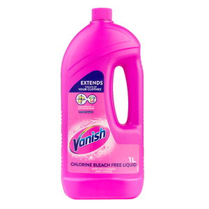 Quitamanchas Regular Vanish 1L - Rosa y Blanco - Eliminación Efectiva de Manchas para Ropa - Product Image 1