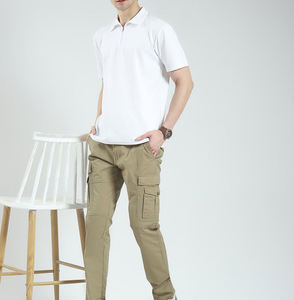 กางเกงคาร์โก้ผู้ชายแฟชั่นกลางแจ้งกางเกงผู้ชายทรงตรงลายทางแนวสตรีทแวร์มีกระเป๋าหลายกระเป๋าใส่สบายกางเกงผู้ชายซักได้ - Product Image 6