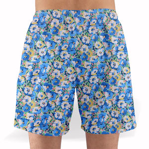 กางเกงว่ายน้ำขาสั้นพอดีตัวสำหรับผู้ชายกางเกงขาสั้นชายหาดธรรมดาผ้าโพลีเอสเตอร์เย็บสองด้านพิมพ์ซับลิเมชันสำหรับ6XL - Product Image 2