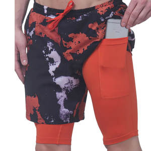 Shorts pour hommes avec un ajustement confortable, logo personnalisé imprimé, shorts pour hommes à usage quotidien, conçus pour les séances d'entraînement en salle de sport et l'exercice - Product Image 4