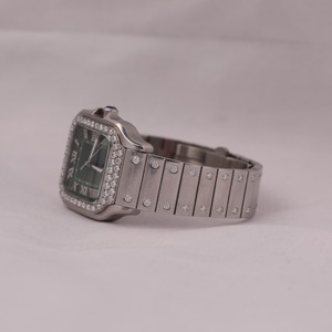 Excellente Qualité Luxe Moderne Élégant Cadran Vert Entièrement Glacé Élégant CVD Montres pour Hommes Disponible pour Prix d'Exportation - Product Image 3