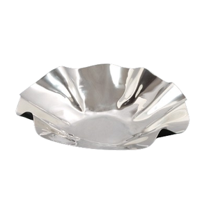 Plato de acero inoxidable de alta tendencia, pulido brillante, ecológico, apto para lavavajillas, grado alimenticio, fácil de limpiar, comedor para servir en el hogar - Product Image 4