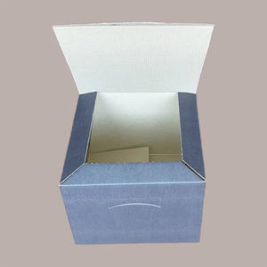 Caja de regalo de cartón gráfico de café de 5 uds para soporte de Panettone de 1kg suministros de vacaciones de Navidad con cables de 245x245H180mm - Product Image 2