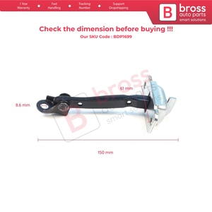 BDP1699-1 2 Piezas Conjunto de Freno y Limitador de Puerta Trasera para i20 MK3 BC3 BI3 Bayon BC3 77980Q0000 77990Q0000 - Product Image 5