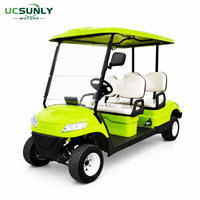 Fabricant chinois UCF-DH-13, voiturette de golf électrique 4 places, buggy de golf personnalisé avec service OEM pour le marché mondial