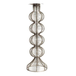 Hot Selling <b>Black</b> <b>Metal</b> Wire Round Candle Holder Lantern <b>Frame</b> Storage Holder Home Christmas Decorative Candle Stand - Product Image 3