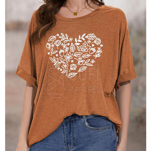 Camiseta Casual de Talla Grande para Mujer, 100% Algodón, Mangas Cortas, Diseño Liso, Transpirable, de Secado Rápido - Product Image 3