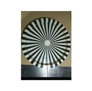 Bandeja de resina redonda para Decoración de mesa de estilo moderno para desayuno y servir postres sin asa bandeja de comida multiusos acabado a mano - Product Image 1