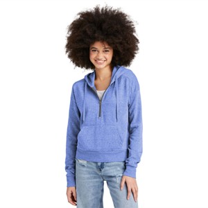 Sweat à capuche à fermeture éclair royale pour femmes, sweat à capuche confortable pour tous les jours, parfait pour les voyages et les tenues décontractées - Product Image 2
