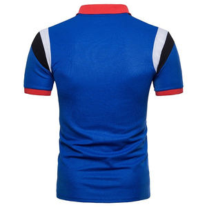 เสื้อโปโลแขนสั้นสำหรับผู้ชายเสื้อลายขวางดีไซน์ใหม่ - Product Image 6