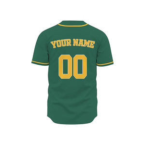 เสื้อกีฬาเบสบอลตาข่ายโพลีเอสเตอร์/ ซอฟต์บอลผ้าโพลีเอสเตอร์แบบระเหิดเสื้อคอวีแบบแห้งเร็วระบายอากาศได้ดีมี2ปุ่มว่างโลโก้ออกแบบได้ตามต้องการ - Product Image 4