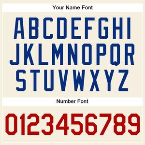 Camiseta de béisbol auténtica personalizada negra a rayas rojo-real - Product Image 2