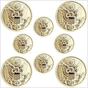 Botón de uniforme de latón 100% para hombre con logotipo del cliente, abrigo de Bolivia dorado, ropa con tamaño de 18mm, hecho en decoración de vástago de latón - Product Image 2