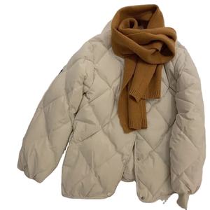 Automne nouvelle glace câlin femmes Style coréen Petite doudoune coupe ample col montant respirant coton remplissage Nylon imprimé - Product Image 1