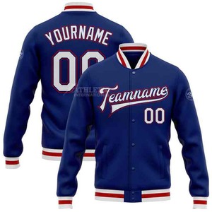 Vestes d'université avec nom d'équipe Vêtements de sport à manches longues Vestes de baseball Conception en gros personnalisée Veste de baseball d'université pour hommes - Product Image 6