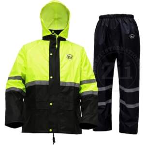 Veste de travail respirante antistatique ANSI Classe 2 imperméable à haute visibilité avec bandes réfléchissantes, aérations, polyester, uniforme de sécurité - Product Image 1