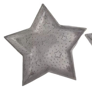 Juego de Bandejas Decorativas de Metal en Forma de Estrella Hechas a Mano, Plato de Servir Decorativo para Decoración del Hogar y Fiestas al Mejor Precio - Product Image 1