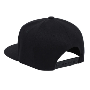 Casquettes de baseball structurées noires vierges à 6 panneaux avec logo personnalisé imperméable Streetwear Logo OEM - Product Image 6