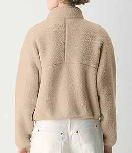 Chaquetas de Forro Polar para Mujer, Sudaderas Extra Grandes con Cierre, Ropa de Invierno, Manga Larga, Estilo Corto, Sherpa, Atuendos de Otoño, Moda - Product Image 2