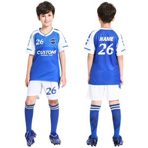 Custom Breathable Quick Dry V-neck Short Sleeve Polyester Football Jersey for Summer Sports Team/<b>Soccer</b> Shirt - Product Image 5