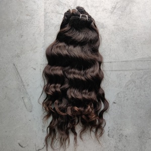 100% ผมธรรมชาติแบบลอนผมหยิกแบบไม่ผ่านกระบวนการผมอินเดียคู่ด้านหน้าแบบลอนลึกแบบหลวม - Product Image 6