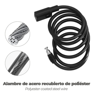 Cavo a Spirale per Bicicletta con Chiave O/ 8 mm. x 150 cm. - Product Image 3