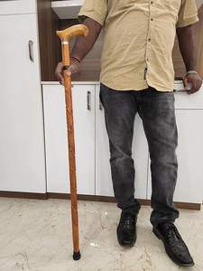 Trekking <b>Wooden</b> Walking <b>Stick</b> Cane for Outdoor Camping Hiking Retirement Use-Lightweight Multifunctional Modern Design Handmade - Product Image 5